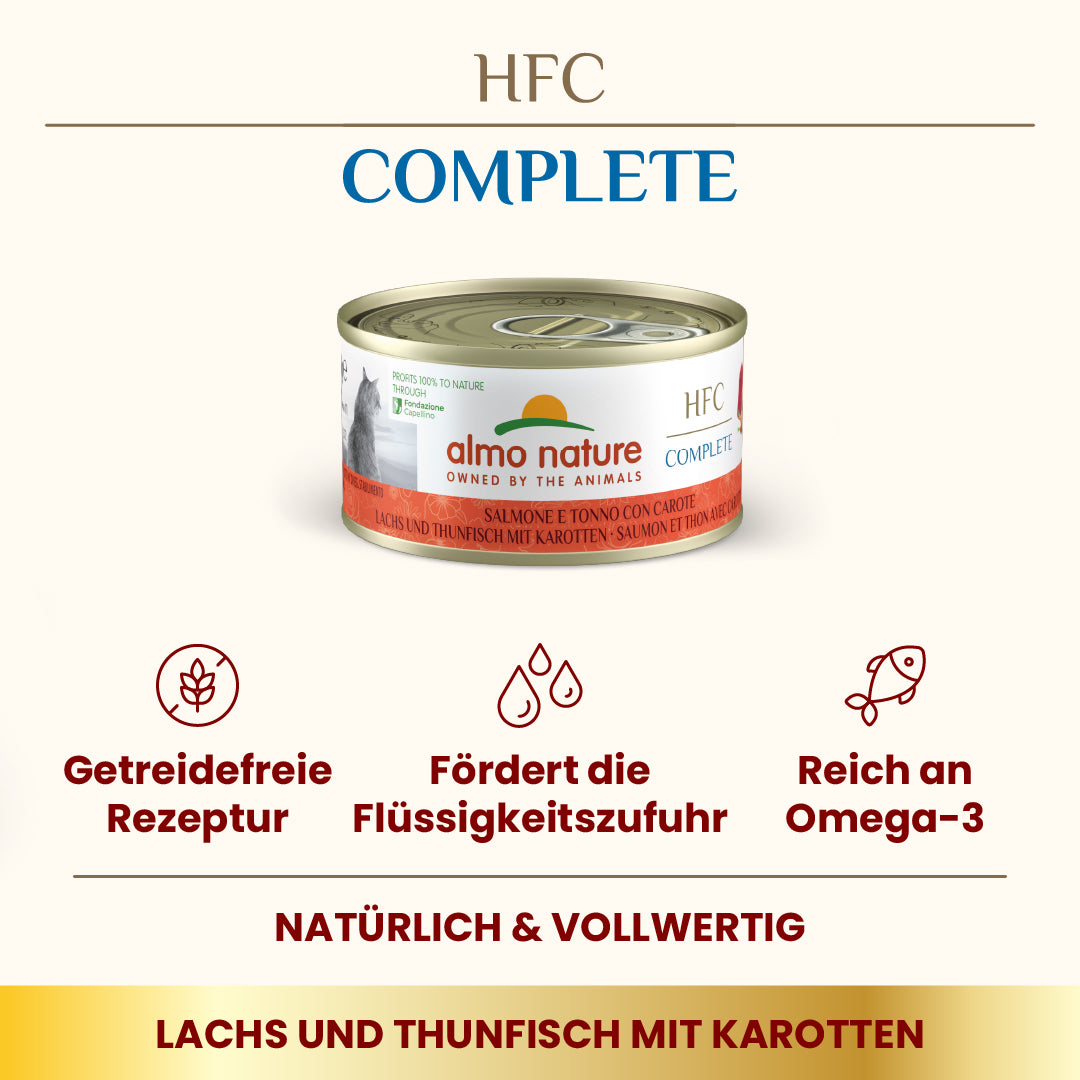 ALMO NATURE HFC Complete Saumon Thon Carottes 70g