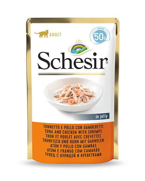 SCHESIR Thon Poulet Crevettes 85g