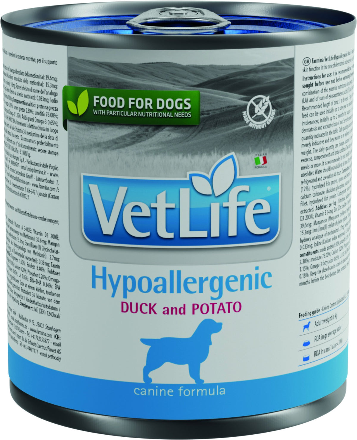 Farmina Vet Life Chien Hypoallergenic Canard 300g