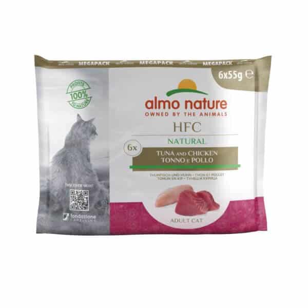 ALMO NATURE Sachet HFC Natural Cat Mega Pack Thon Poulet 55g
