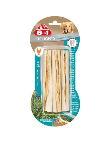 8in1 Delights Bâtons Dentaires Anti-plaque pour chien