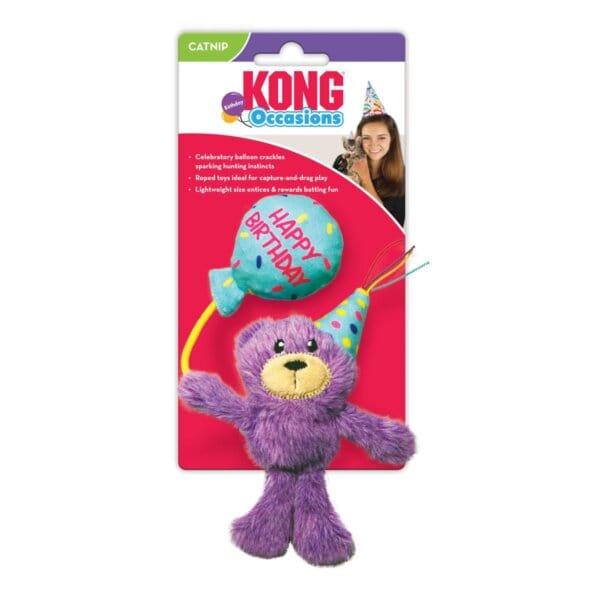 KONG Cat Occasions Birthday Teddy 18cm