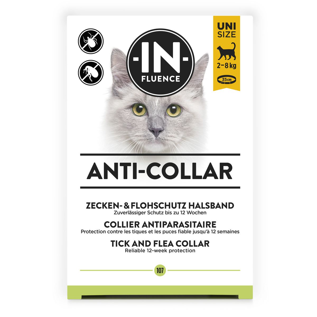 In-Fluence Anti-Collar – Collier antiparasitaire pour chats