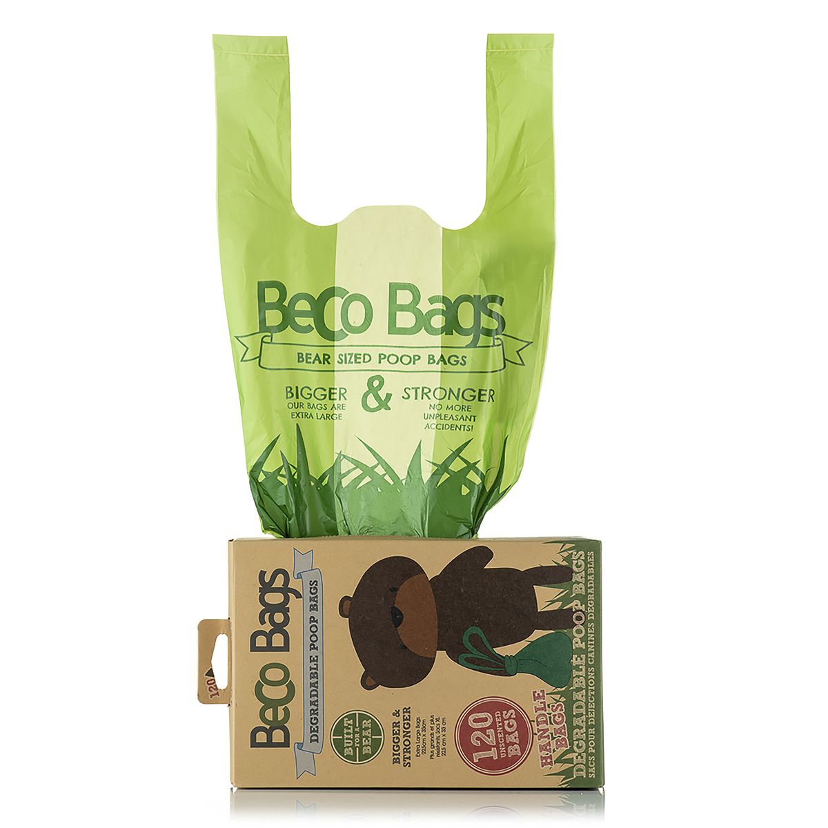 BECO Bags Handles 120 sacs à crottes à Anses L