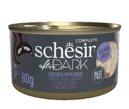 SCHESIR Boîte After Dark Pâté Poulet Canard 80g