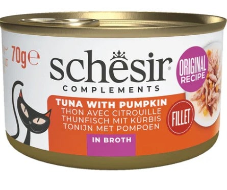 SCHESIR Boîte Bouillon Thon Citrouille 70g