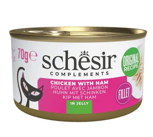 SCHESIR Boîte Gelée Poulet Jambon 85g