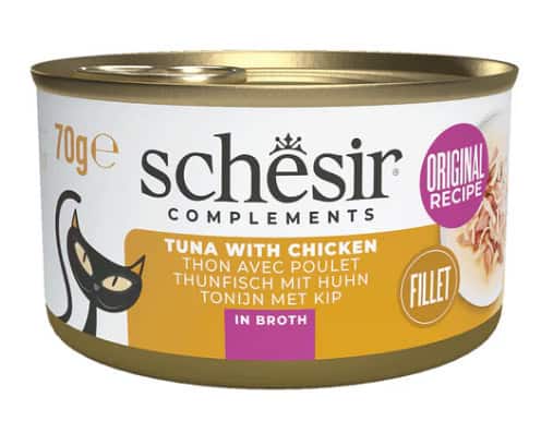 SCHESIR Boîte Bouillon Thon Filet de Poulet 70g