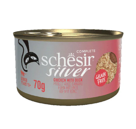 SCHESIR Silver Mousse Huhn Ente 70g