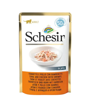 SCHESIR Beutel Thunfisch Huhn Garnelen 50g