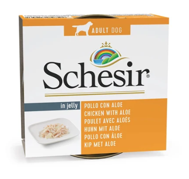 SCHESIR Dose in Gelee Huhn Aloés Hund 150g