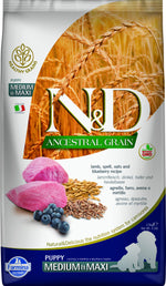 FARMINA N&D Ancestral Grain Chiot Medium/Maxi Agneau — EAN 8010276033710