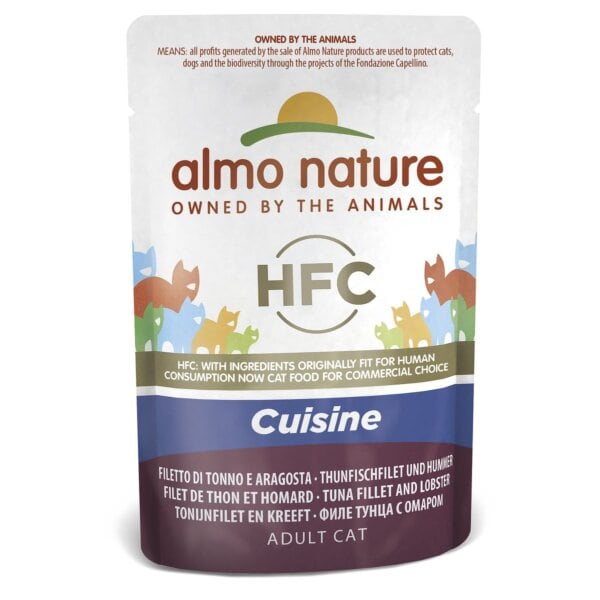 ALMO HFC Jelly Cat Filet de Thon et Homard 55g