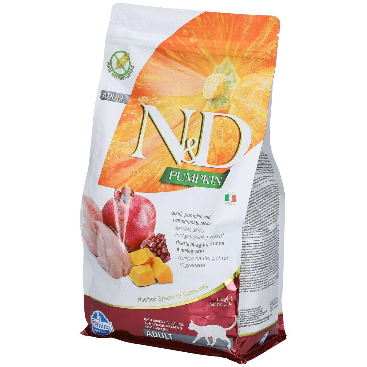 FARMINA N&D Pumpkin Chat Caille 1.5 kg