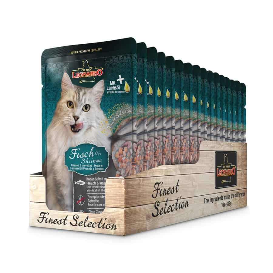 LEONARDO Finest Selection Poisson et Crevettes 85g