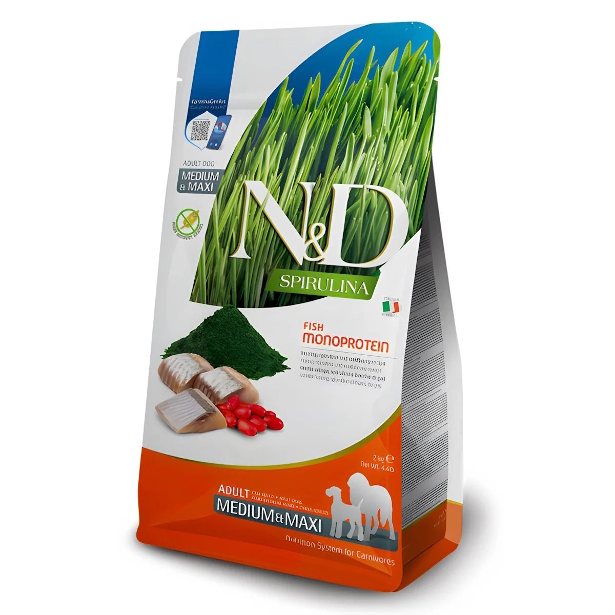 FARMINA N&D Spirulina Canine Medium/Maxi Hareng