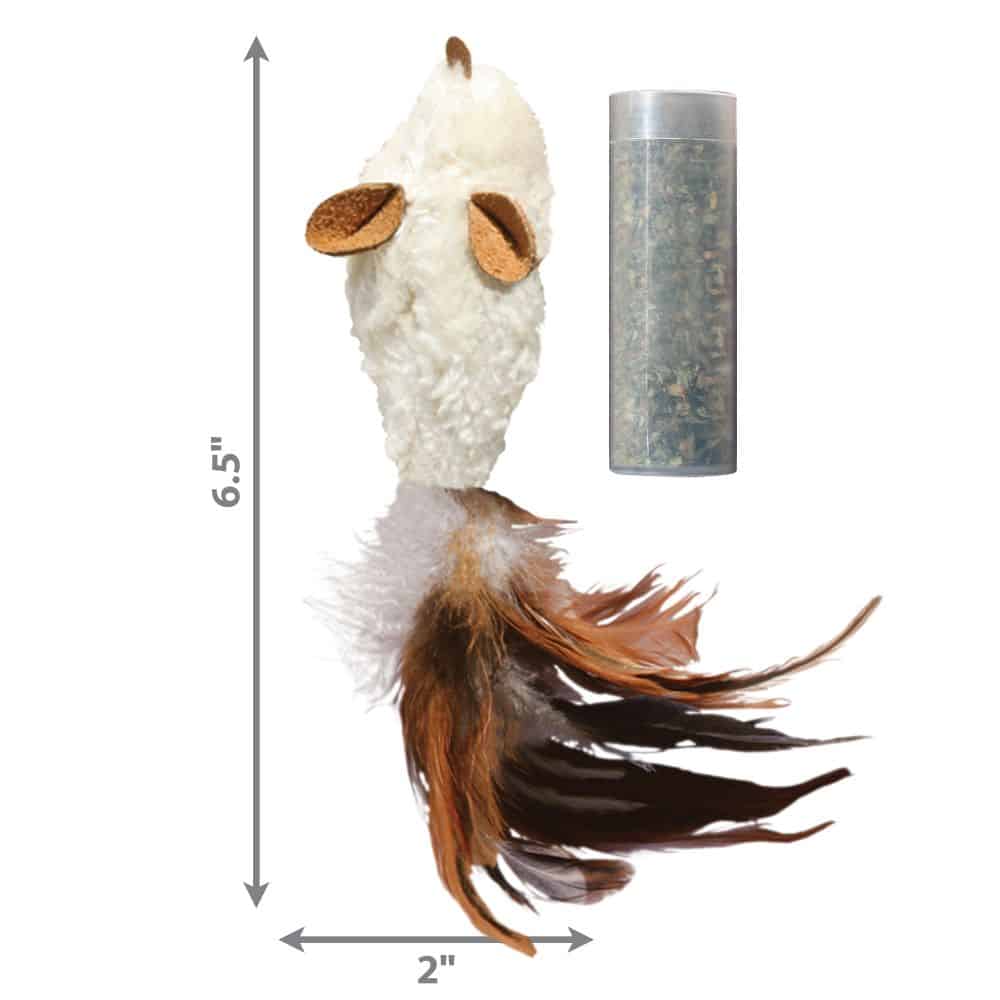KONG Refillables Feather Mouse