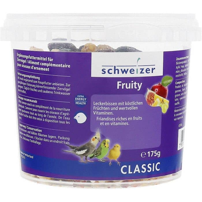 SCHWEIZER Dessert Fruity pour Oiseaux d'ornement