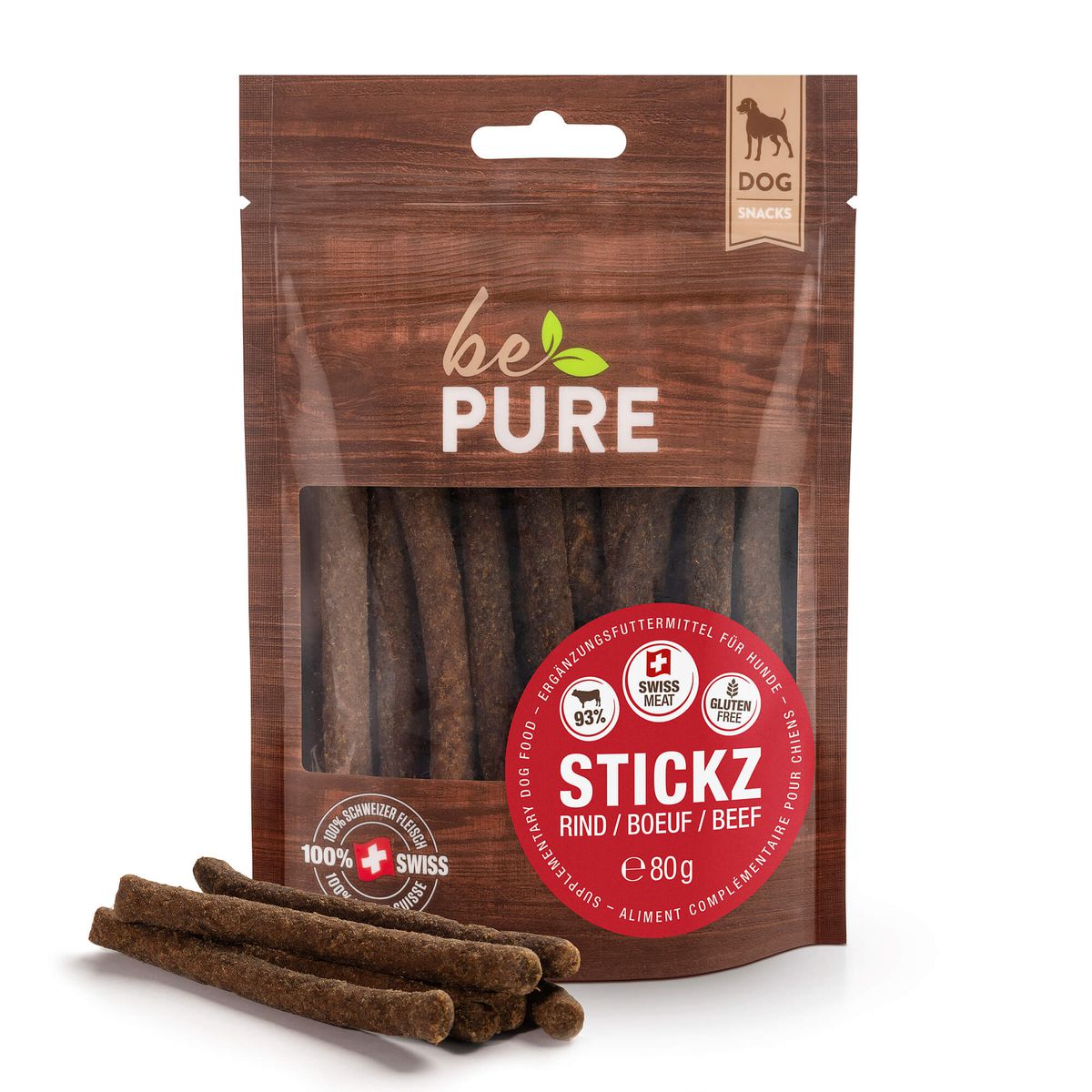 BEPURE Stickz Bœuf 80g