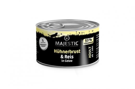 MAJESTIC Chat Poulet Riz 100g