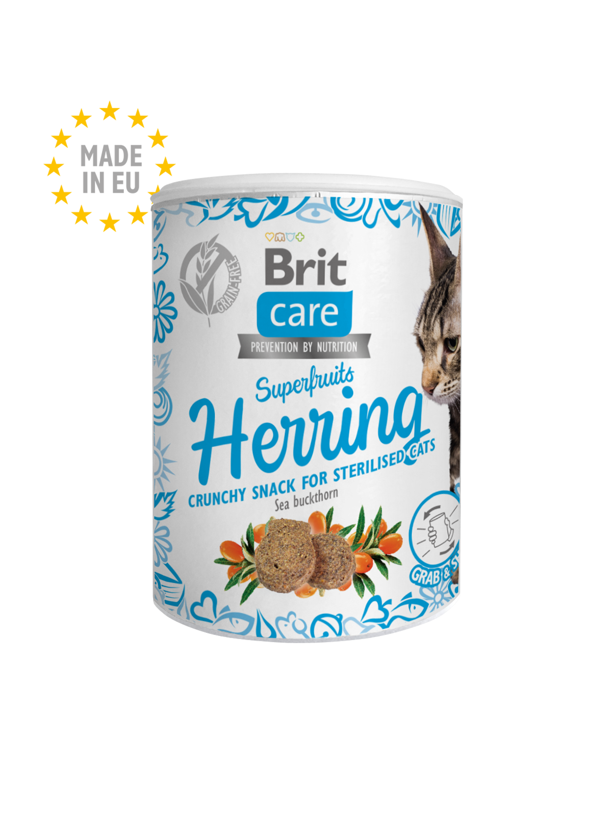 Brit Care Cat Snack Superfruits Hareng 100g