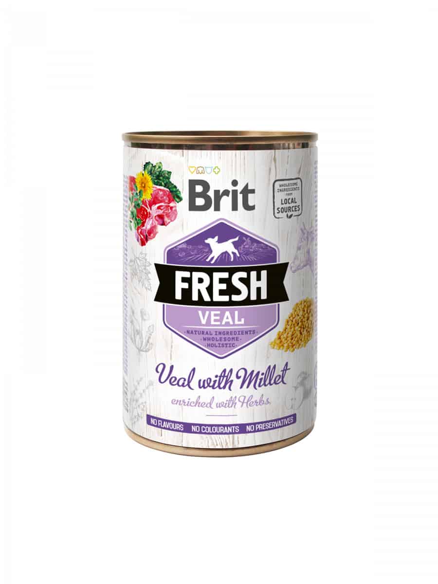 Brit Fresh Dog - Veau avec Millet 400g
