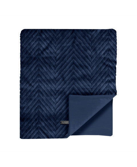 MILK & PEPPER Palais Royal Blanket - Bleu Marine