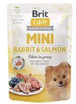 BRIT Chien Mini Lapin Saumon 85g