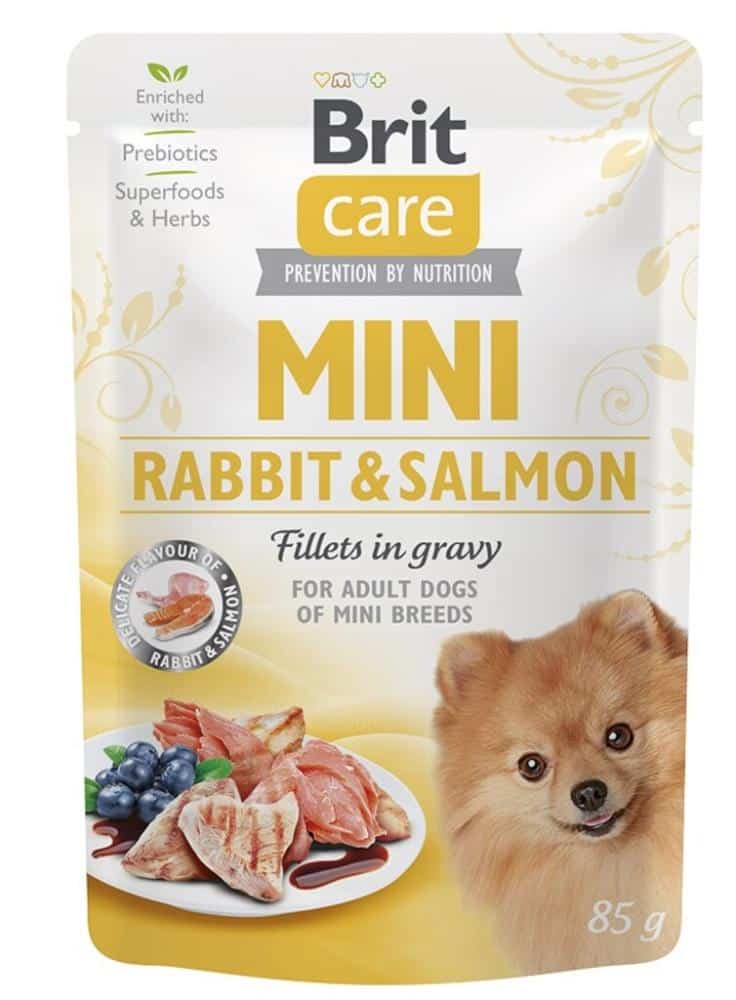 BRIT Chien Mini Lapin Saumon 85g
