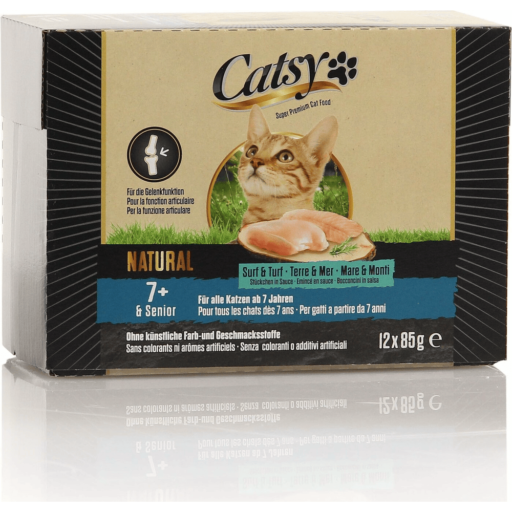 CATSY 7+ Cat Pouch Surf et Turf 85g