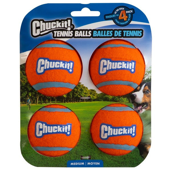 CHUCKIT Balle de tennis M - 4 pièces