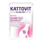 KATTOVIT Diabète et Poids Saumon pour chats 85g