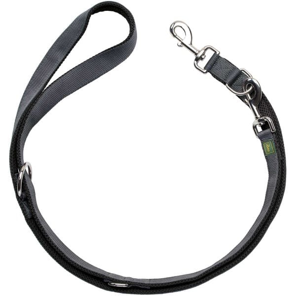 HUNTER Laisse Réglable Maldon Noir/Gris