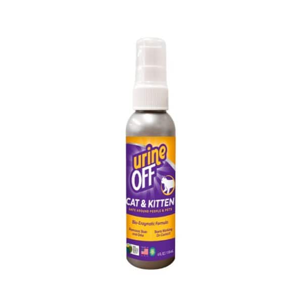 URINE OFF Cat ​& Kitten Détachant et Désodorisant 118ml