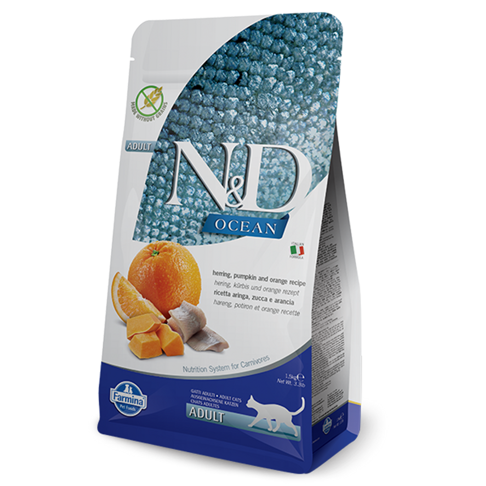 FARMINA N&D Ocean Chat Hareng Potiron 1.5kg