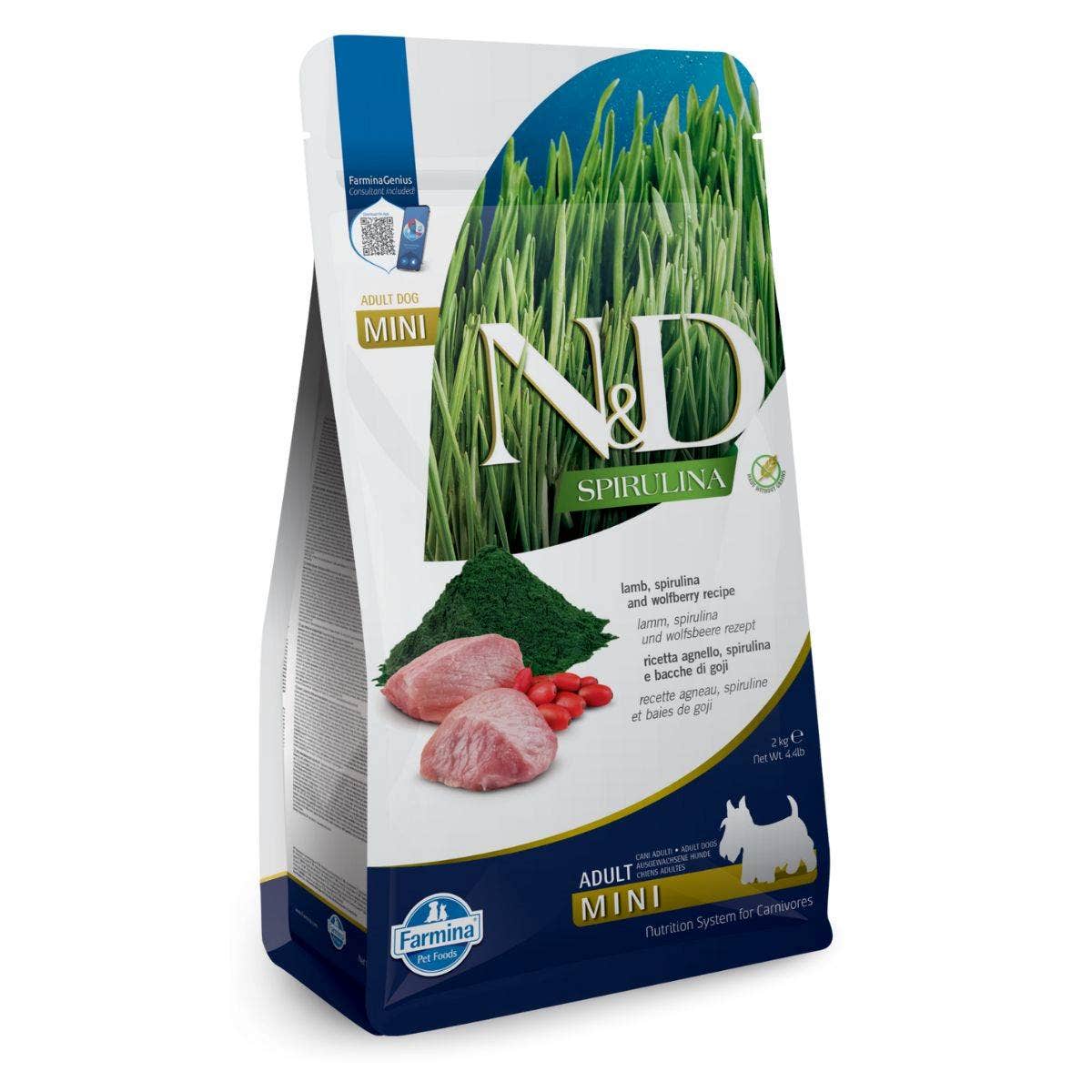 Farmina N&D Spirulina Chien Mini Agneau 2 kg