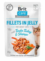 BRIT Care Fel Adult in Jelly Dinde Shrimps 85g
