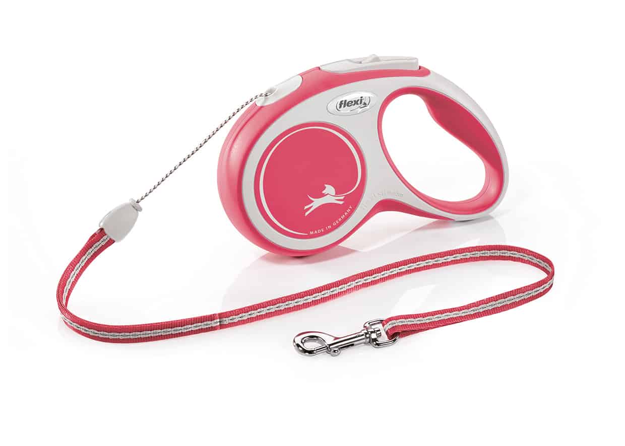 FLEXI Laisse New Comfort Cordon Rouge