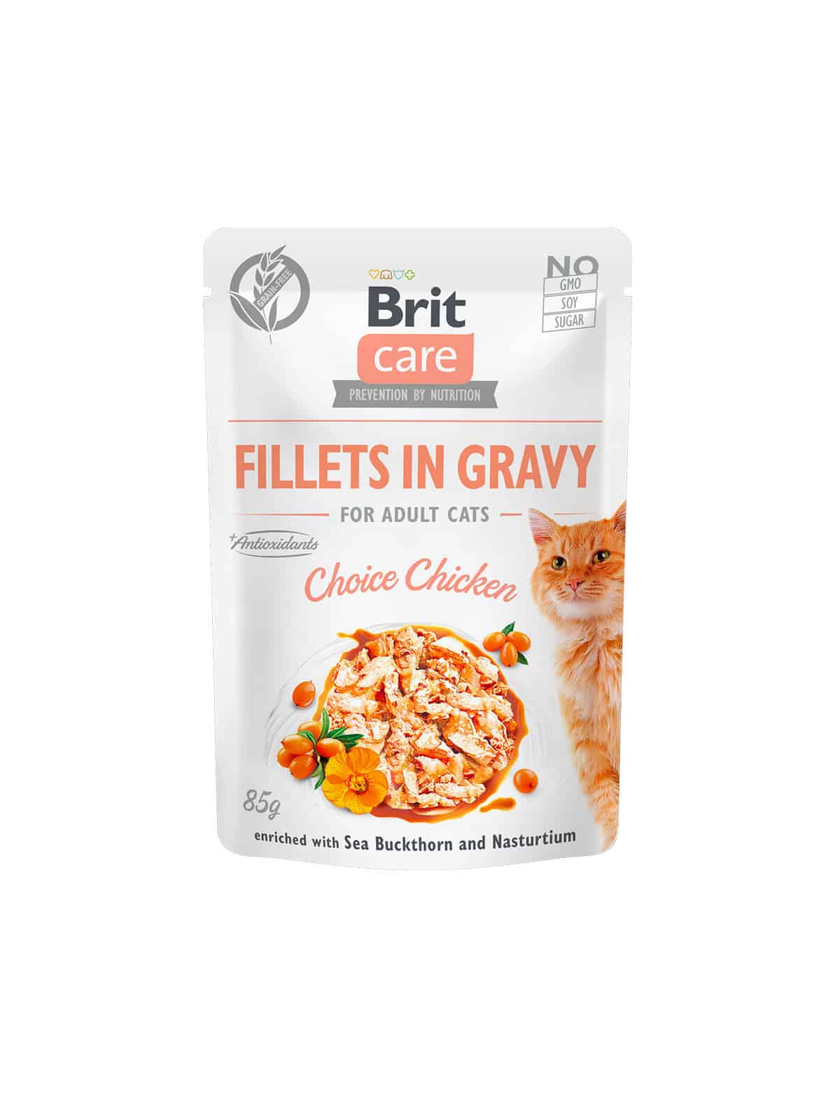 Brit Care Cat Fillets in Gravy Choice Chicken 85g