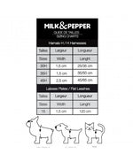 MILK & PEPPER Valdemar Starps Harness - guide des tailles