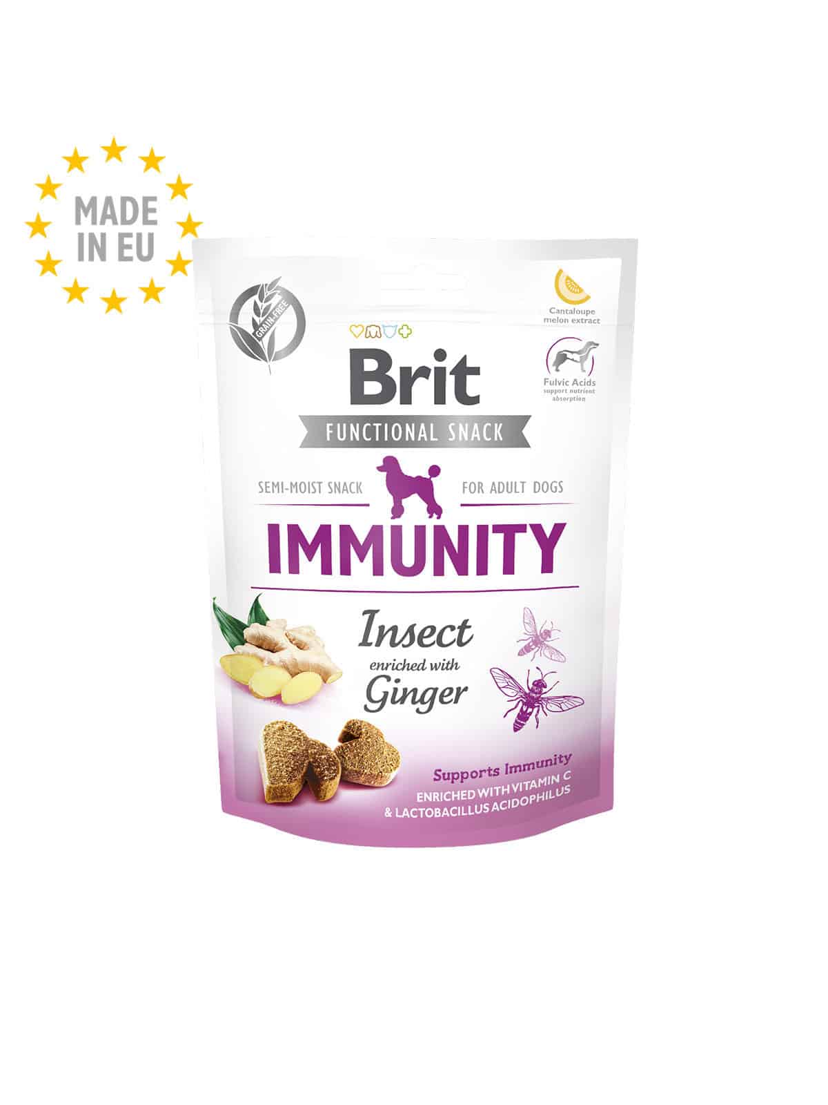 BRIT Functional Snack Immunity Insectes et Gingembre