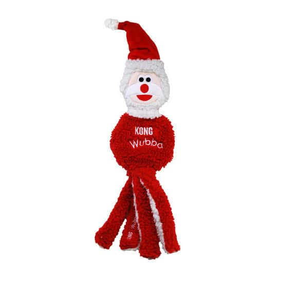 KONG Holiday Wubba Flatz Santa