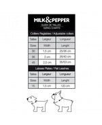 MILK & PEPPER Naval Leash - guide des tailles