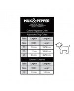 MILK & PEPPER Trimaran Leash - guide des tailles