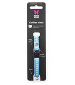 MARTIN SELLIER Collier Chat Safety bleu