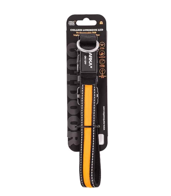 ARKA HAOK Collier Lumineux Nylon Orange