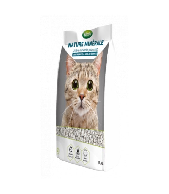 NULLODOR Litière Nature Minérale 13.5l