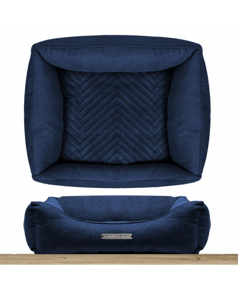 MILK & PEPPER Palais Royal Removable Rectangular Sofa - Bleu Marine