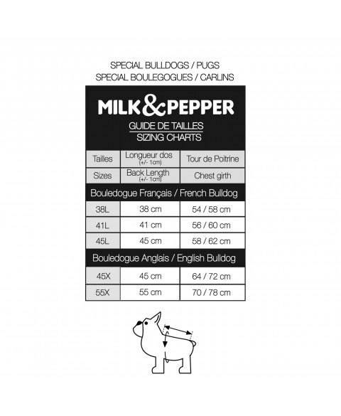 MILK & PEPPER Niklas Sweater - guide des tailles
