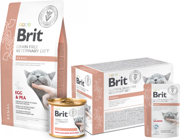 Brit Veterinary Diet Cat Filets Renal 12x85g